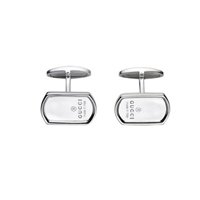 Gemelli Gucci Uomo Dog Tag in Argento YBE14784100100U - YBE14784100100U